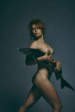 Jessie Buckley nude for Fishlove Project photoshoot by Jillian Edelstein - 2016